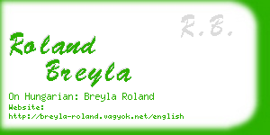 roland breyla business card